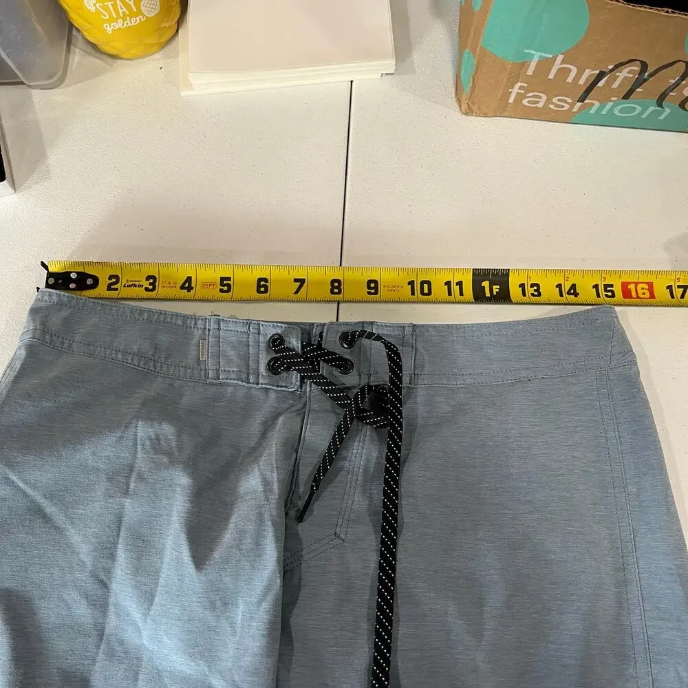 Quiksilver Blue Highline Surfsilk Lined Swim Hybrid Shorts Mens Size 30